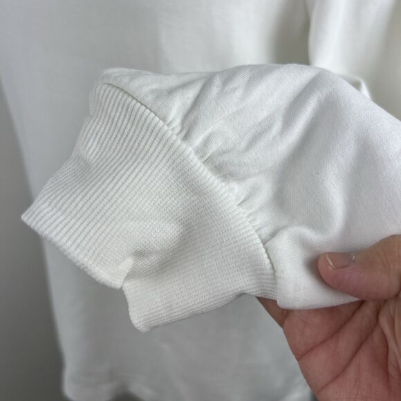 Massimo Dutti Sweater Women Medium Ivory Puff Long Sleeve Stretch Pullover - Picture 11 of 16